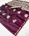 Kanthkala Panther Dark By Rajtex Satin Handloom Weaving Silk Saree Exporters In India
